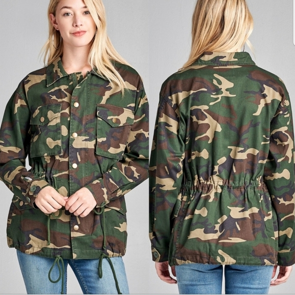 ARMY / Camo PRINT CAMO JACKET - Picture 2 of 4